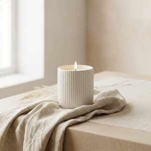 Warm Linen Candle — AWA Well